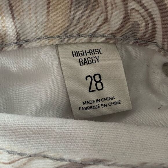 Urban Outfitters BDG High Rise Baggy Jeans Marble Swirl 28 - Picture 7 of 10